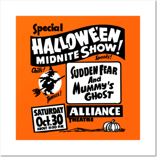 Halloween Midnight Show vintage "ghost show" Posters and Art